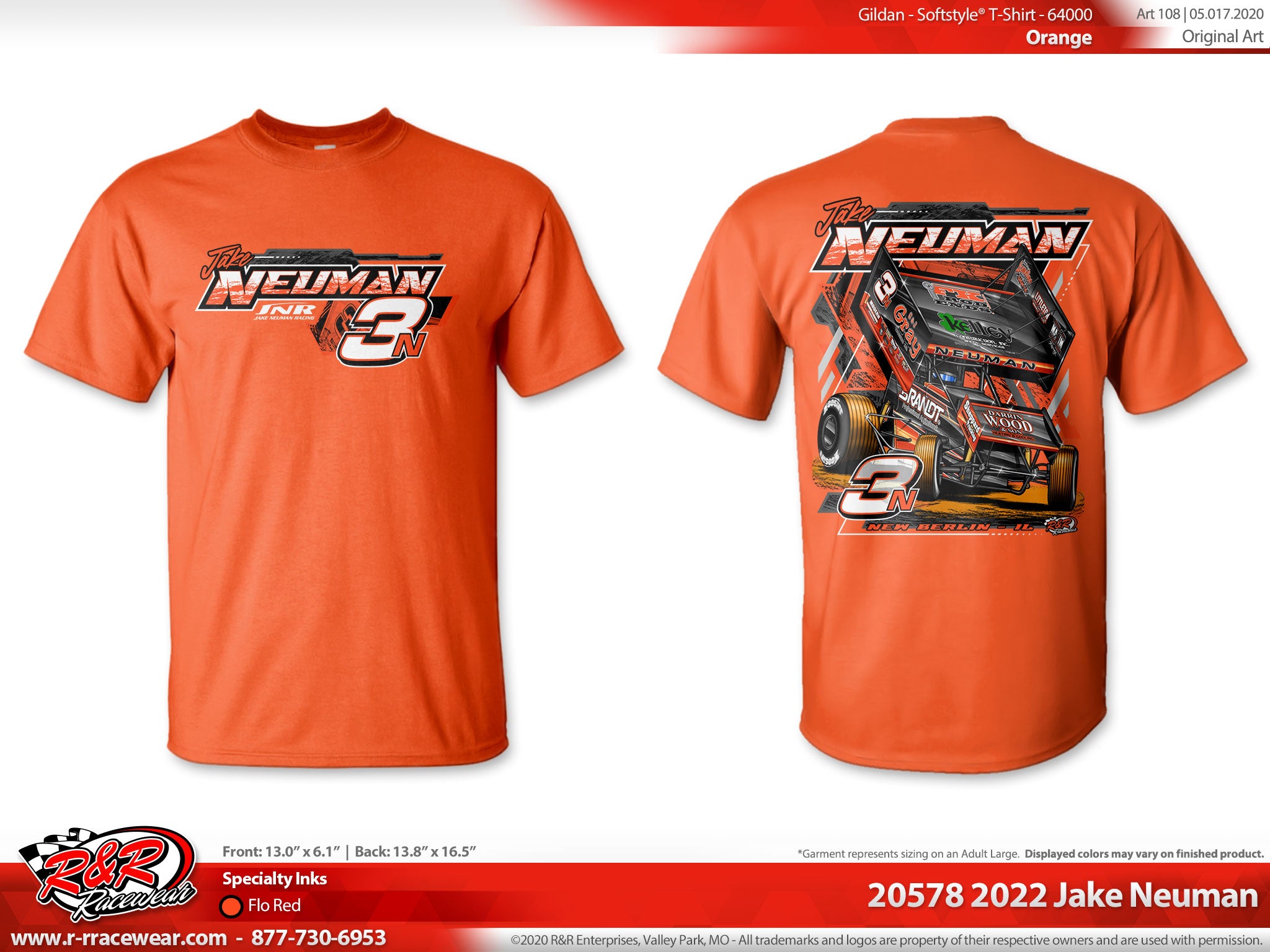 "2022" T-Shirt - Orange